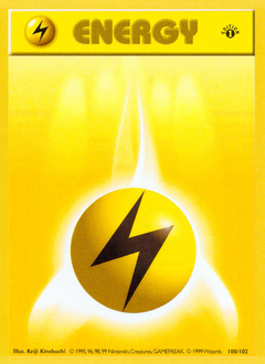 Lightning Energy - Base - #100 - Pokemon TCG card