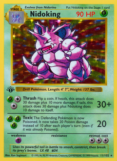 Nidoking - Base - #11 - Pokemon TCG card