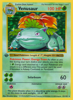Venusaur #15 Venusaur - Base - #15 - Pokemon TCG card