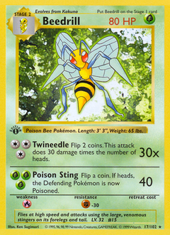 Beedrill #17 Beedrill - Base - #17 - Pokemon TCG card