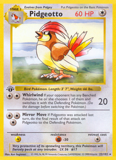 Pidgeotto - Base - #22 - Pokemon TCG card