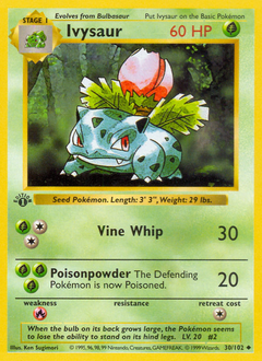 Ivysaur #30 Ivysaur - Base - #30 - Pokemon TCG card