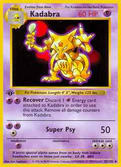Kadabra #32 Kadabra - Base - #32 - Pokemon TCG card