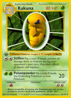 Kakuna #33 Kakuna - Base - #33 - Pokemon TCG card