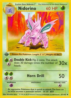 Nidorino - Base - #37 - Pokemon TCG card