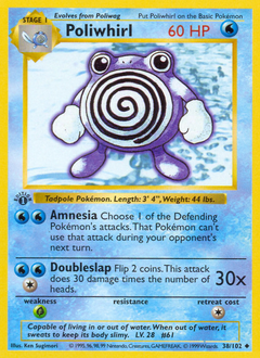Poliwhirl #38 Poliwhirl - Base - #38 - Pokemon TCG card