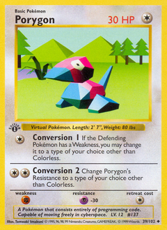 Porygon #39 Porygon - Base - #39 - Pokemon TCG card