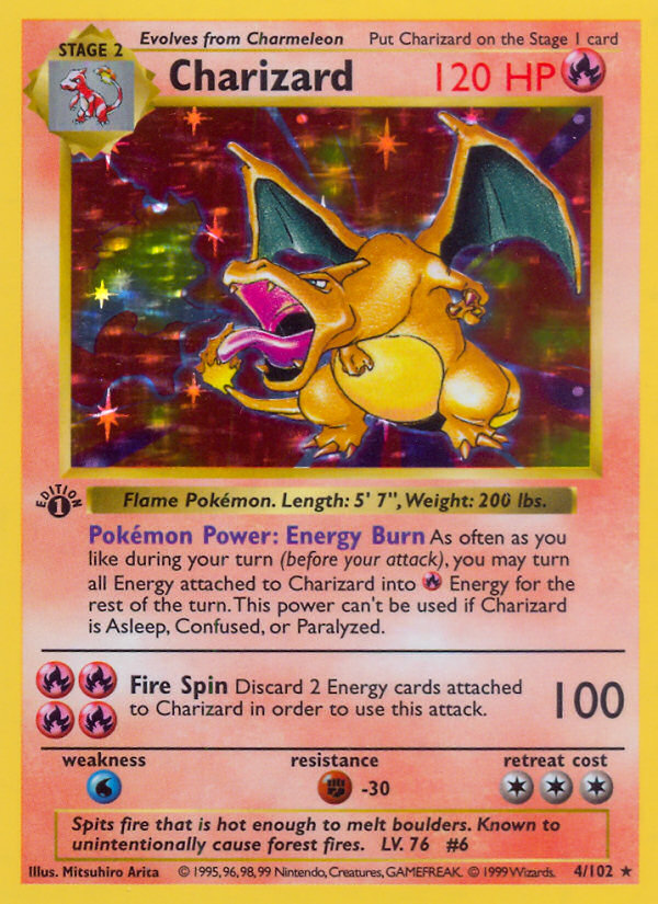 Charizard - Base - #4 - Pokemon TCG card