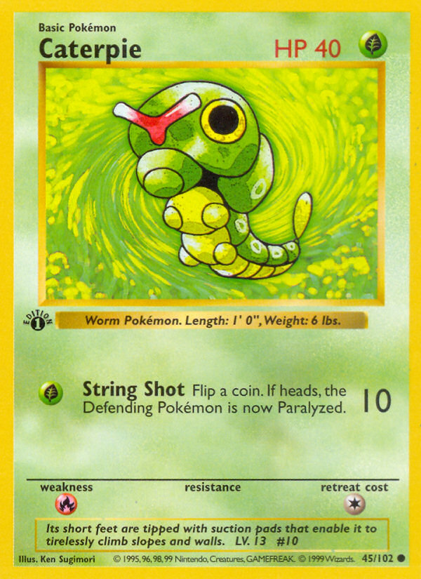 Caterpie - Base - #45 - Pokemon TCG card