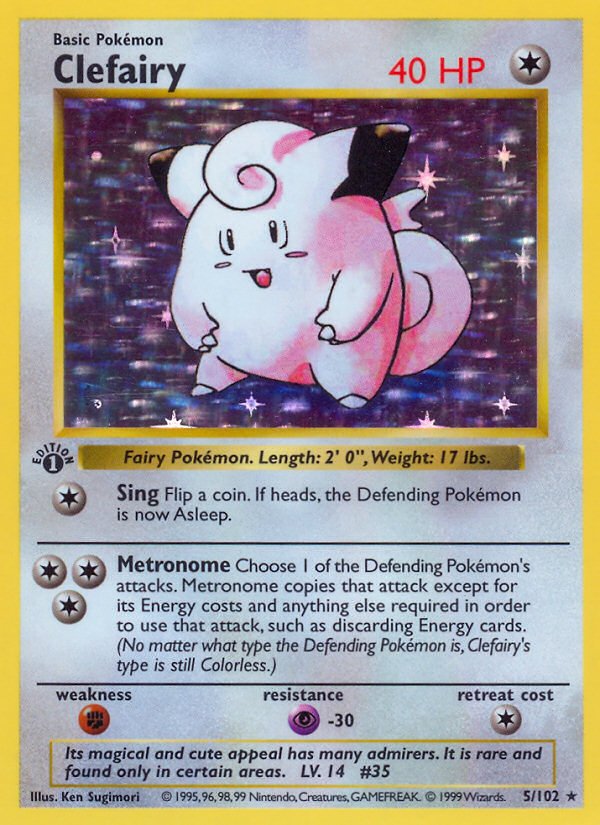 Clefairy - Base - #5 - Pokemon TCG card