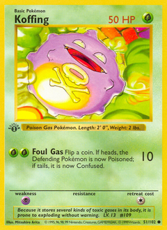 Koffing #51 Koffing - Base - #51 - Pokemon TCG card