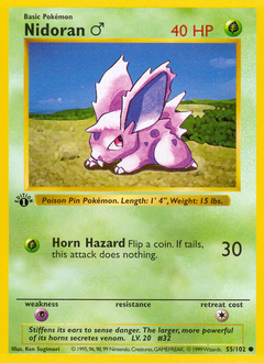 Nidoran ♂ #55 Nidoran ♂ - Base - #55 - Pokemon TCG card