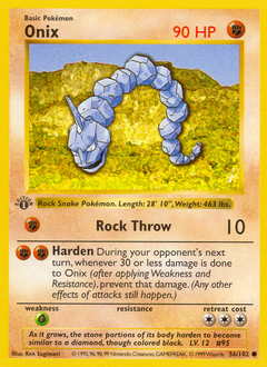 Onix - Base - #56 - Pokemon TCG card