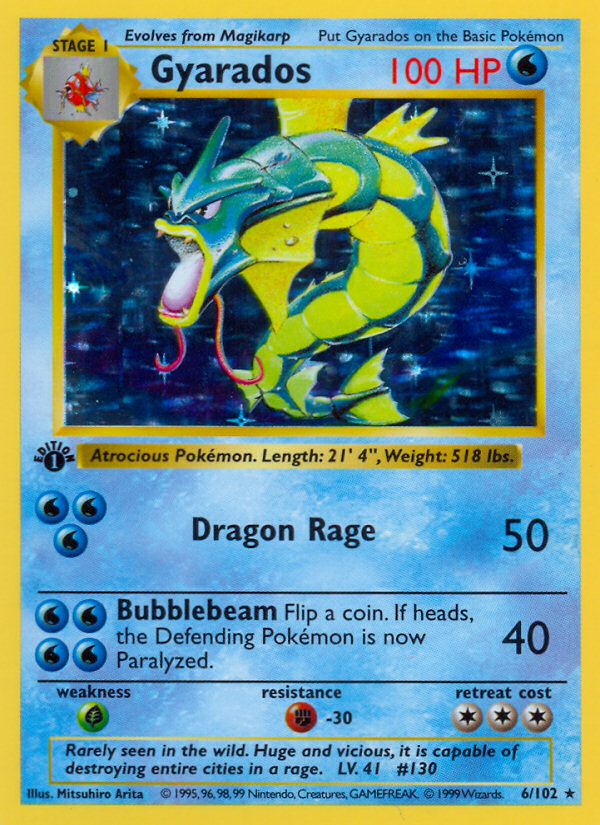 Gyarados - Base - #6 - Pokemon TCG card