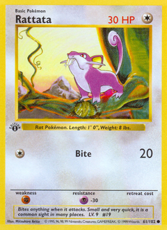 Rattata - Base - #61 - Pokemon TCG card