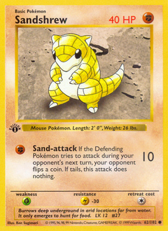 Sandshrew #62 Sandshrew - Base - #62 - Pokemon TCG card