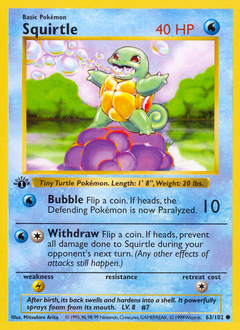 Squirtle #63 Squirtle - Base - #63 - Pokemon TCG card