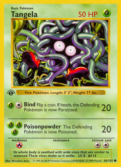 Tangela - Base - #66 - Pokemon TCG card