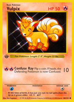 Vulpix - Base - #68 - Pokemon TCG card