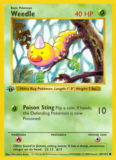 Weedle - Base - #69 - Pokemon TCG card