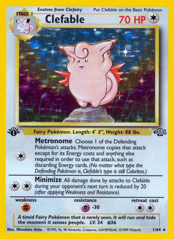 Clefable - Jungle - #1 - Pokemon TCG card