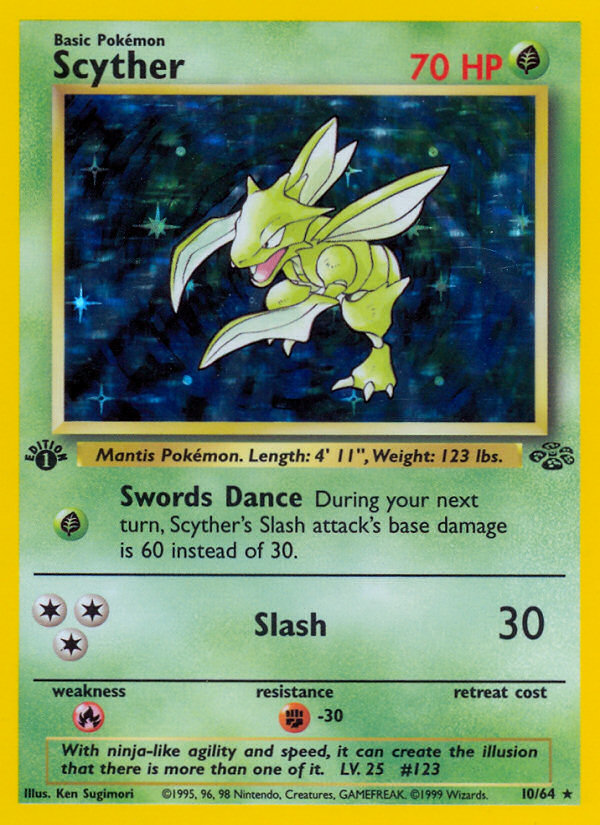 Scyther - Jungle - #10 - Pokemon TCG card