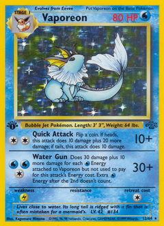 Vaporeon #12 Vaporeon - Jungle - #12 - Pokemon TCG card