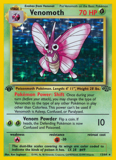 Venomoth #13 Venomoth - Jungle - #13 - Pokemon TCG card
