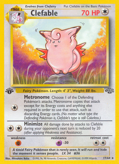 Clefable - Jungle - #17 - Pokemon TCG card
