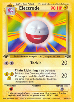Electrode #18 Electrode - Jungle - #18 - Pokemon TCG card