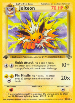 Jolteon #20 Jolteon - Jungle - #20 - Pokemon TCG card