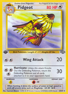 Pidgeot #24 Pidgeot - Jungle - #24 - Pokemon TCG card