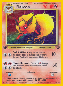 Flareon - Jungle - #3 - Pokemon TCG card