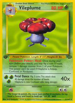 Vileplume #31 Vileplume - Jungle - #31 - Pokemon TCG card