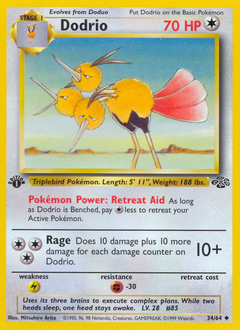 Dodrio #34 Dodrio - Jungle - #34 - Pokemon TCG card