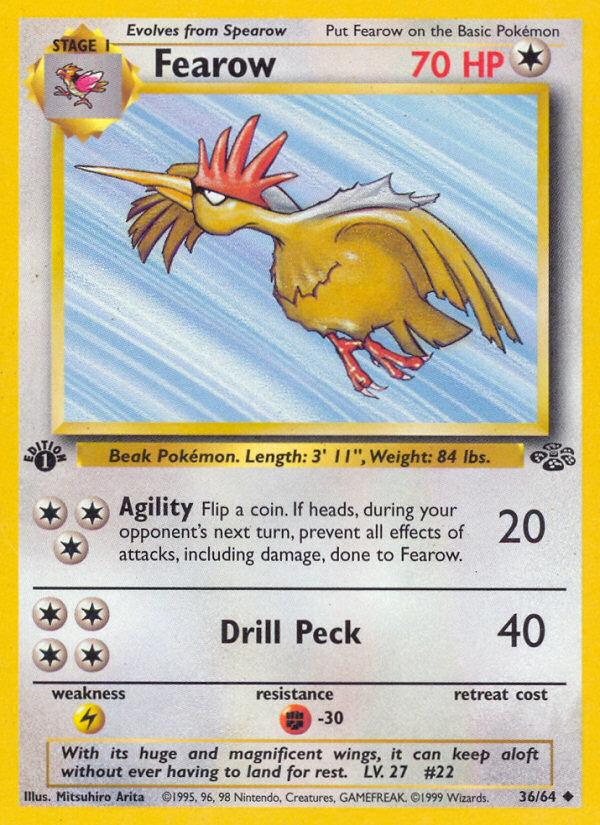Fearow - Jungle - #36 - Pokemon TCG card