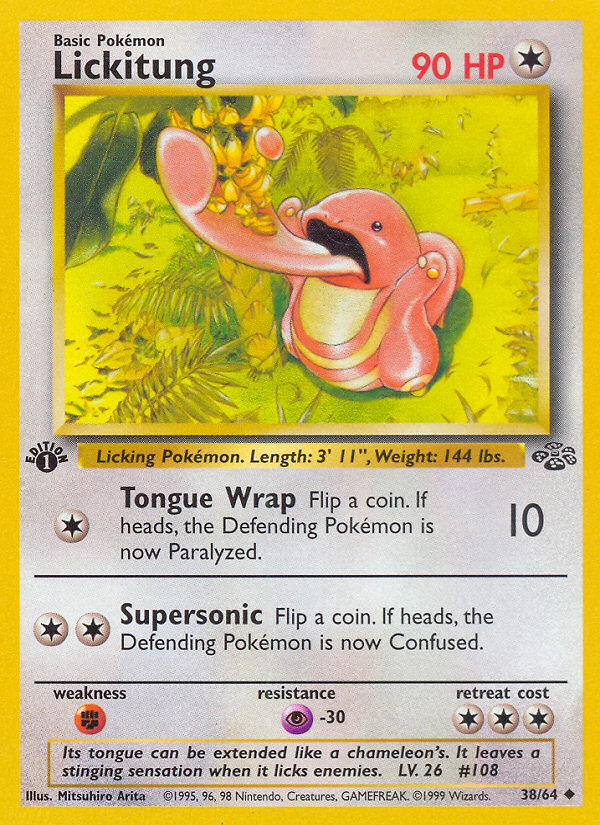 Lickitung - Jungle - #38 - Pokemon TCG card