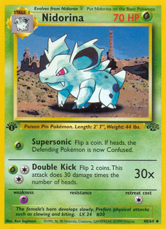 Nidorina - Jungle - #40 - Pokemon TCG card