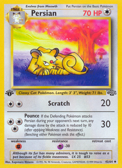 Persian #42 Persian - Jungle - #42 - Pokemon TCG card