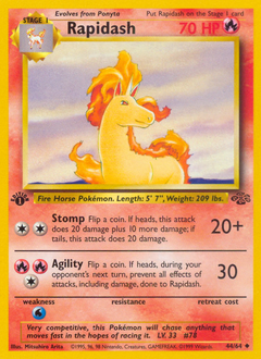 Rapidash #44 Rapidash - Jungle - #44 - Pokemon TCG card