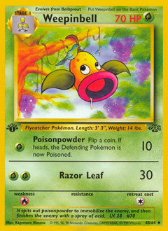 Weepinbell #48 Weepinbell - Jungle - #48 - Pokemon TCG card