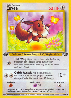 Eevee #51 Eevee - Jungle - #51 - Pokemon TCG card