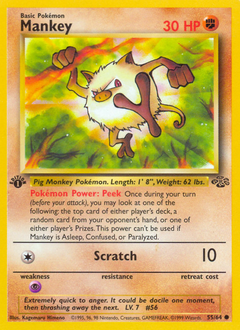 Mankey - Jungle - #55 - Pokemon TCG card