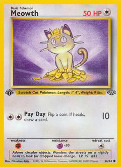 Meowth #56 Meowth - Jungle - #56 - Pokemon TCG card