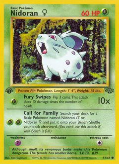 Nidoran ♀ - Jungle - #57 - Pokemon TCG card