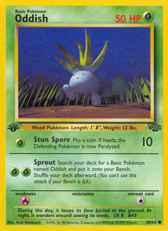 Oddish #58 Oddish - Jungle - #58 - Pokemon TCG card