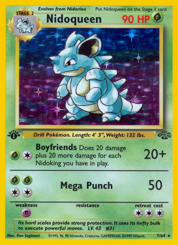 Nidoqueen - Jungle - #7 - Pokemon TCG card