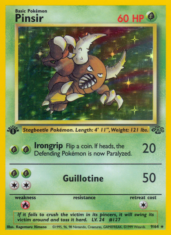 Pinsir - Jungle - #9 - Pokemon TCG card