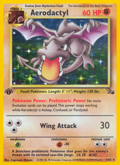 Aerodactyl - Fossil - #1 - Pokemon TCG card