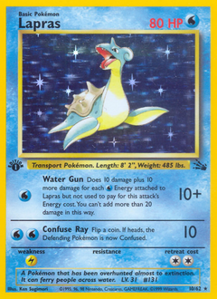Lapras #10 Lapras - Fossil - #10 - Pokemon TCG card